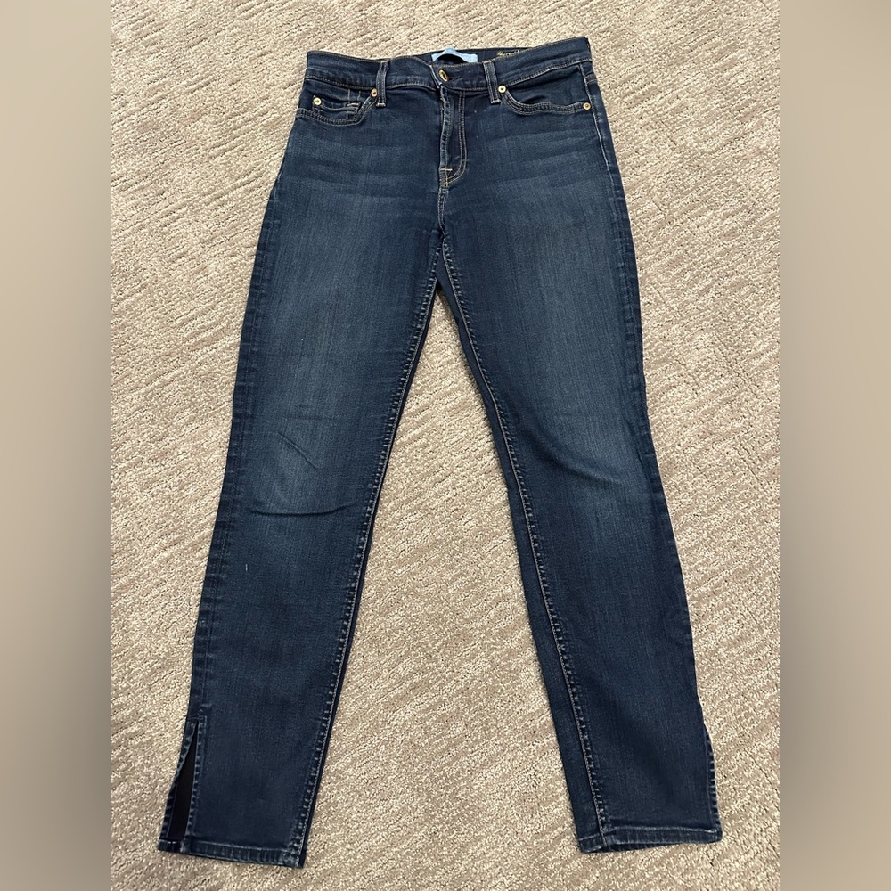 7 for all ManKind crop denim